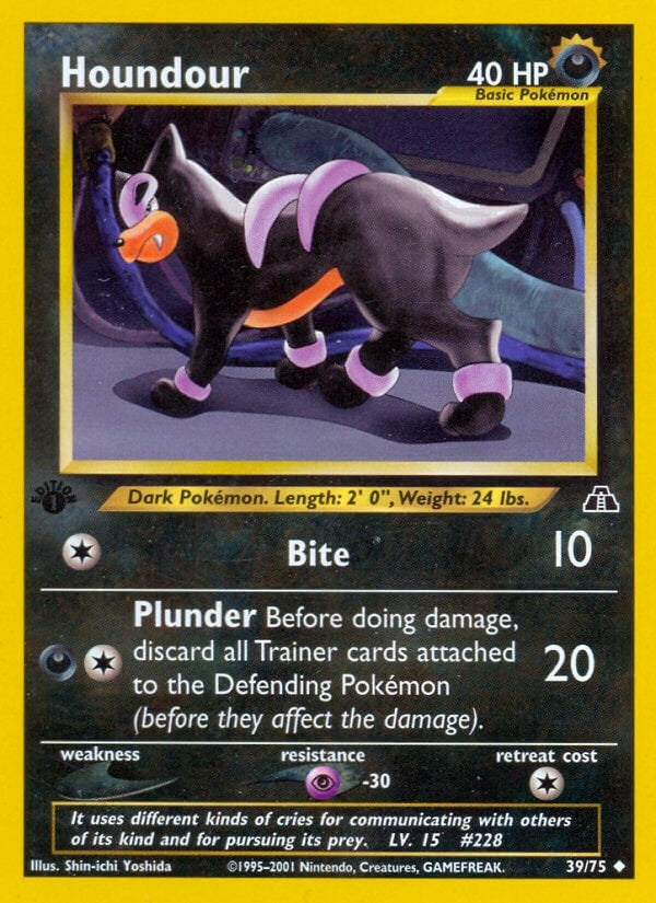 Houndour (39) (39/75) (Neo Discovery) Pokemon