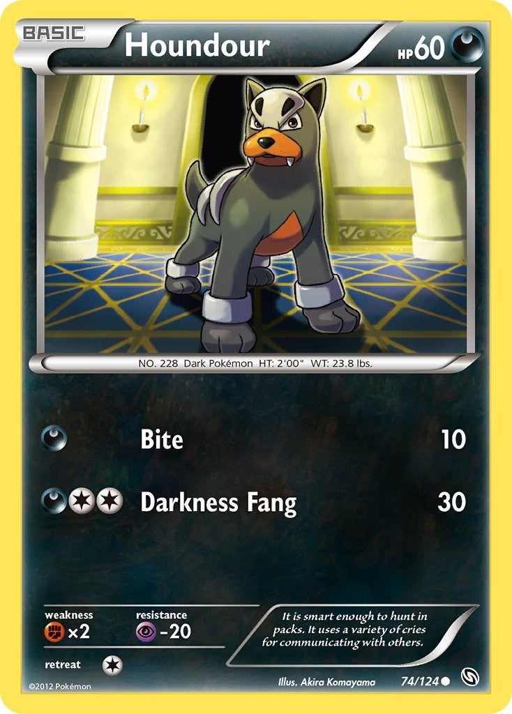 Image for Houndour (74/124) (Dragons Exalted) (DRX) - Pokemon