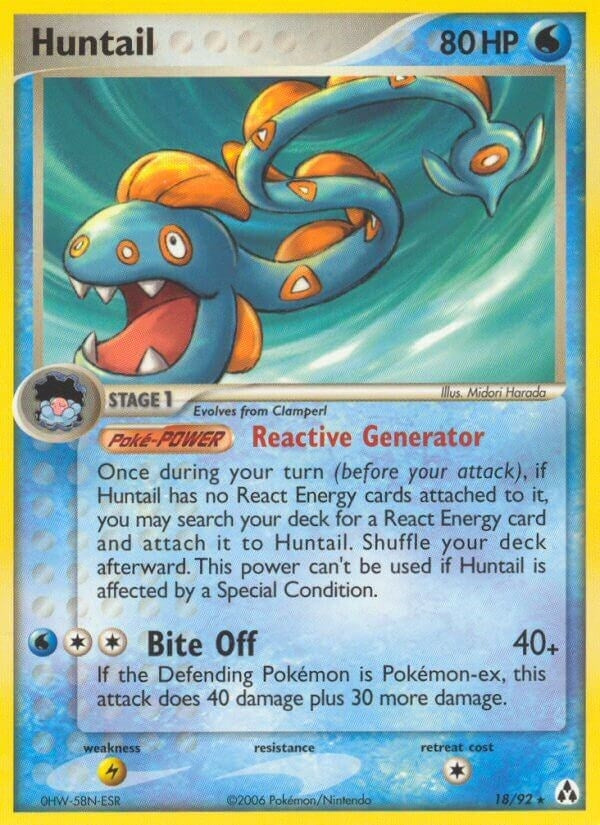 Huntail (18/92) (EX Legend Maker) Pokemon
