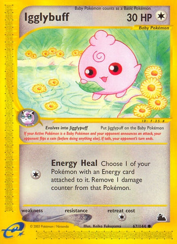 Igglybuff (067/144) (Skyridge) Pokemon