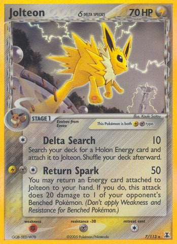Image for Jolteon (Delta Species) (7/113) - Pokemon