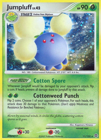 Jumpluff (11/132) (Secret Wonders) (SW) Pokemon