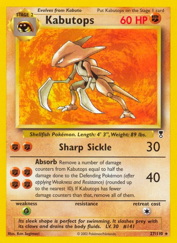 Kabutops (027/110) (Legendary Collection) Pokemon