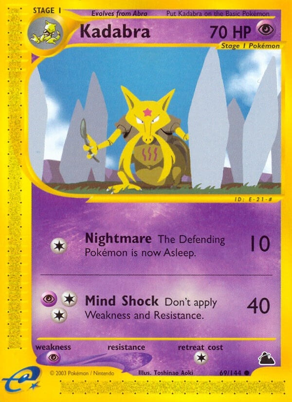 Kadabra (069/144) (Skyridge) (SK) Pokemon