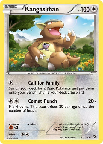 Image for Kangaskhan (71/101) (Plasma Blast) - Pokemon