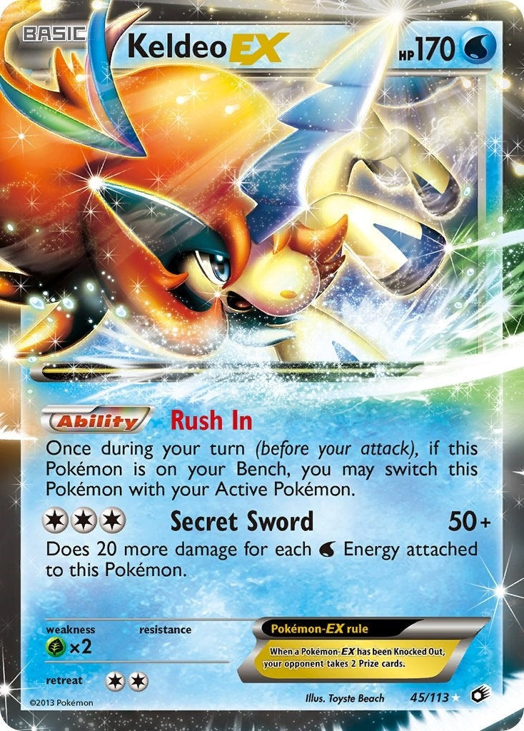 Keldeo EX (45/113) (Legendary Treasures) (LTR) Pokemon