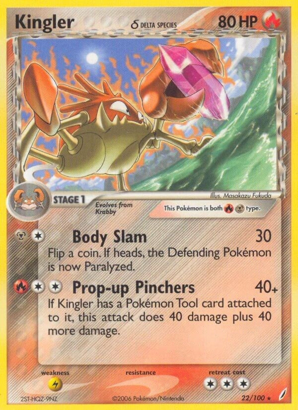 Image for Kingler (Delta Species) (22/100) (Crystal Guardians) - Pokemon