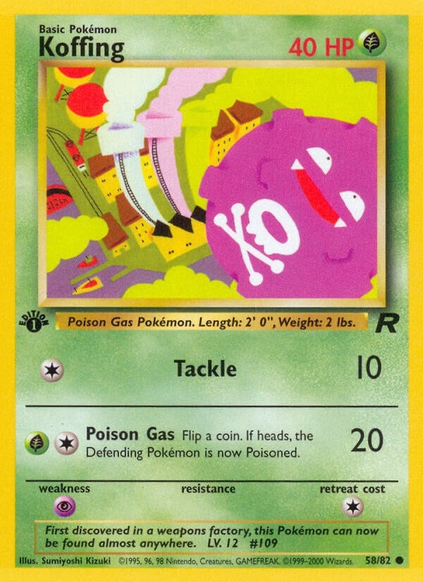 Koffing (58/82) (Team Rocket) Pokemon