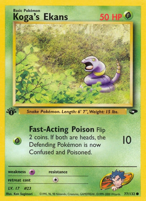Image for Koga's Ekans (077/132) (Gym Challenge) - Pokemon