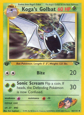 Koga's Golbat (046/132) (Gym Challenge) Pokemon