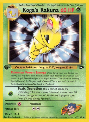 Koga's Kakuna (047/132) (Gym Challenge) Pokemon