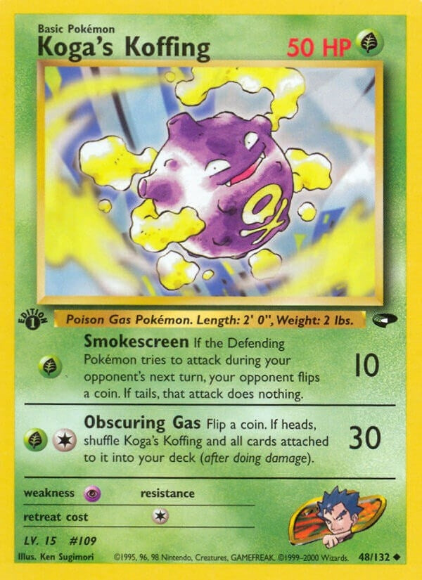 Koga's Koffing (48) (048/132) (Gym Challenge) Pokemon