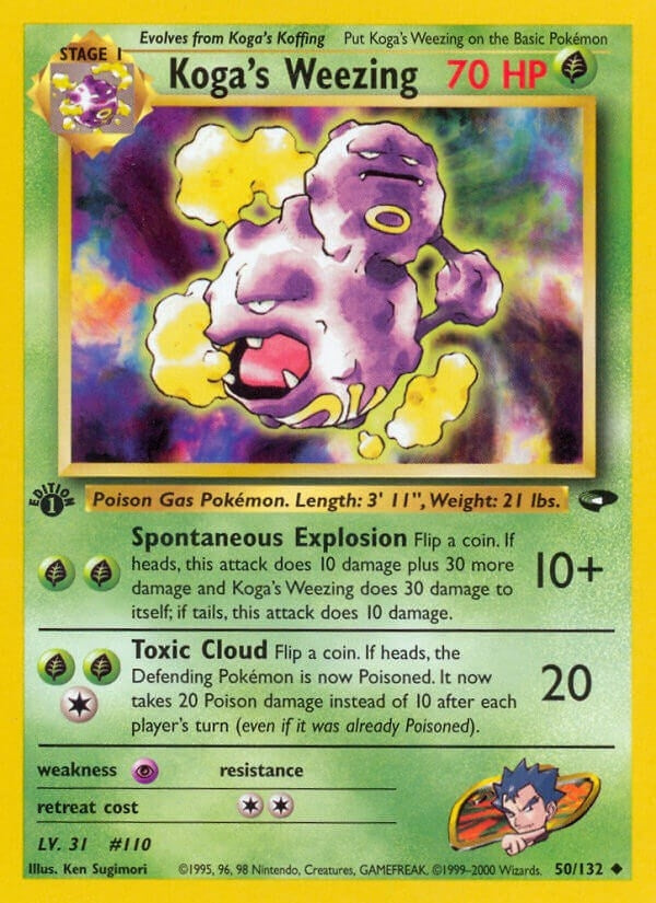 Koga's Weezing (050/132) (Gym Challenge) Pokemon