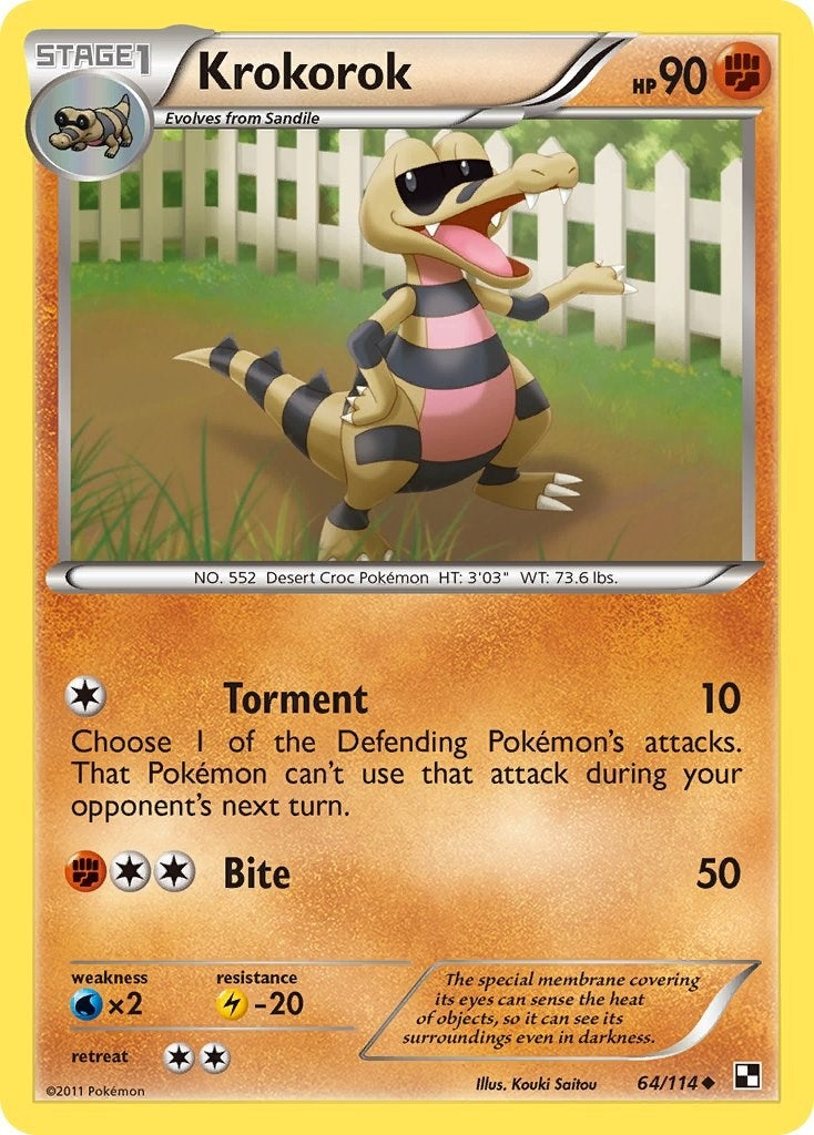 Image for Krokorok (64/114) - Pokemon
