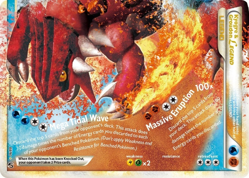 Image for Kyogre & Groudon Legend (Bottom) (88/90) (Undaunted) (UD) - Pokemon