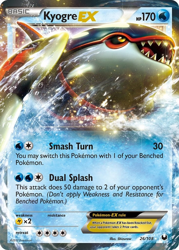Kyogre EX (26/108) (Dark Explorers) Pokemon