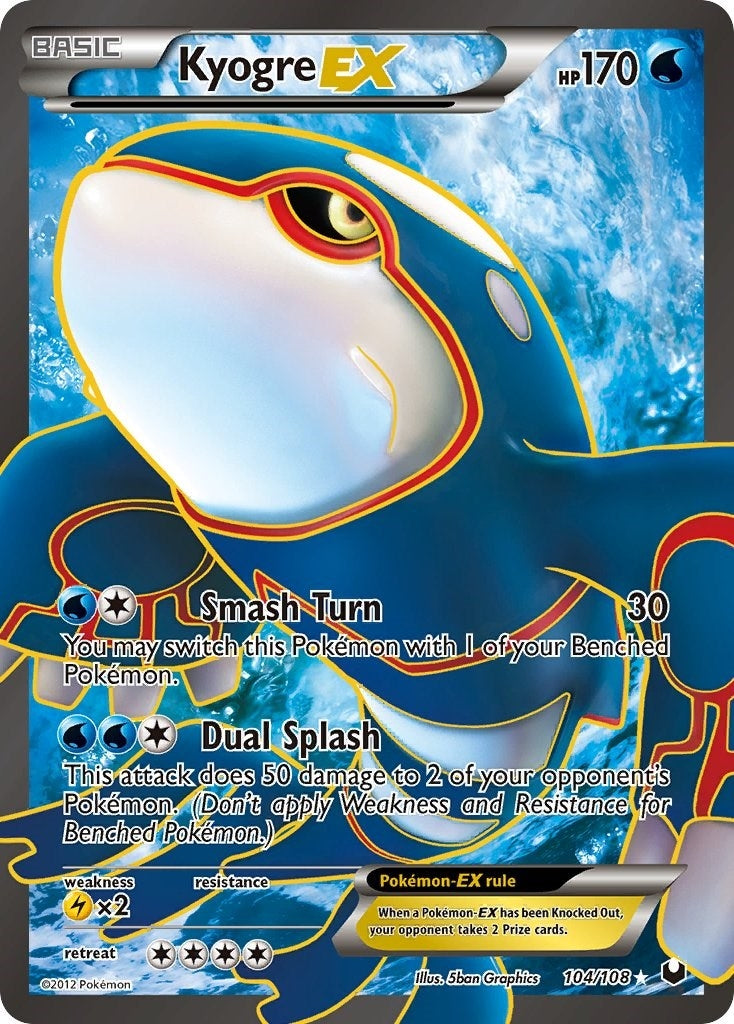 Image for Kyogre EX (104 Full Art) (104/108) - Pokemon