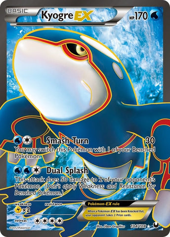 Image for Kyogre EX (104 Full Art) (104/108) - Pokemon
