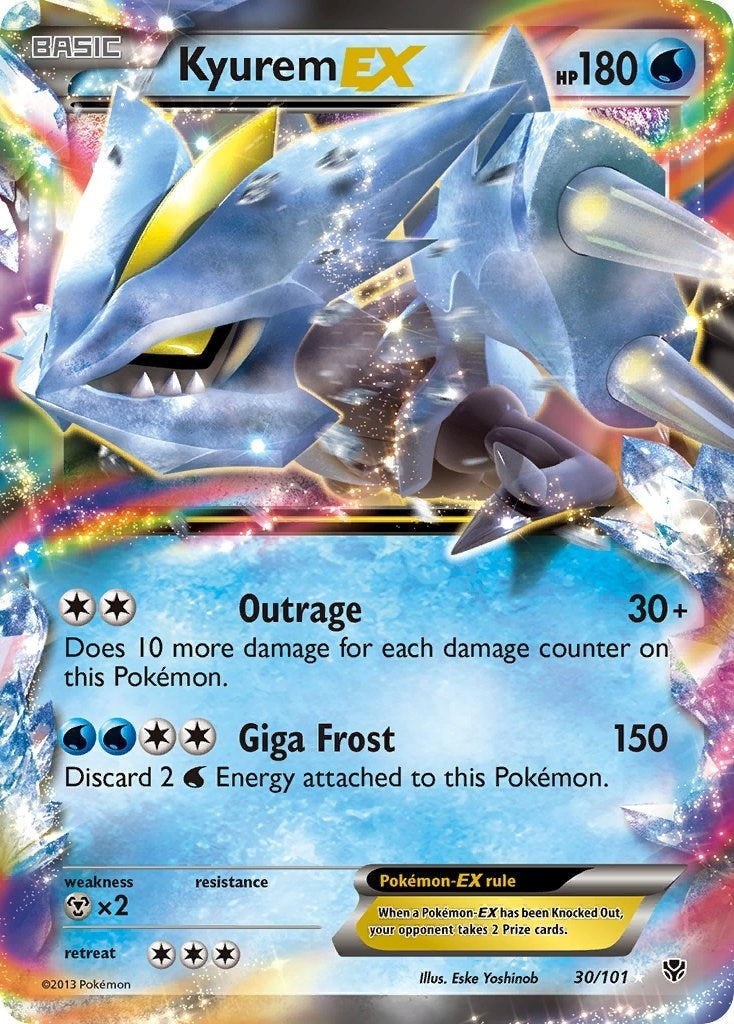 Kyurem EX (30/101) (Plasma Blast) (PLB) Pokemon