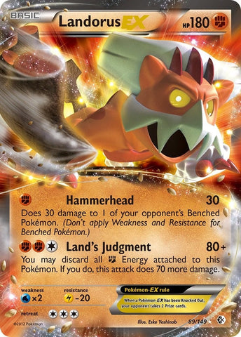 Landorus EX (89/149) (Boundaries Crossed) Pokemon