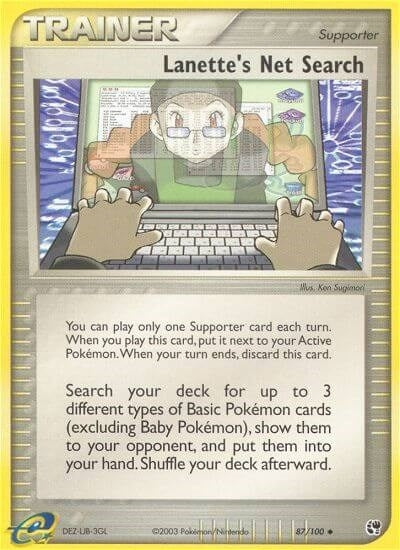 Lanette's Net Search (87/100) (Sandstorm) (SS) Pokemon
