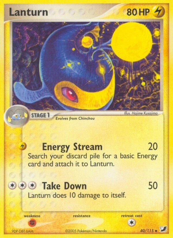 Lanturn (40/115) (EX Unseen Forces) Pokemon