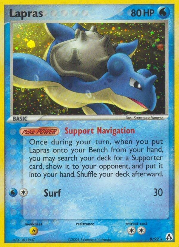 Image for Lapras (8/92) (EX Legend Maker) (LM) - Pokemon