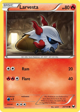 Image for Larvesta (20) (20/108) - Pokemon