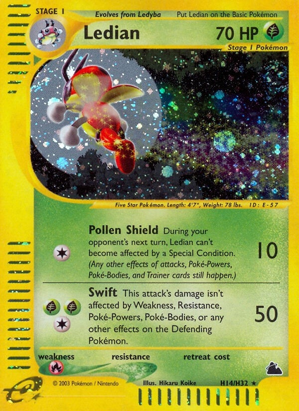 Ledian (H14) (H14/H32) (Skyridge) Pokemon