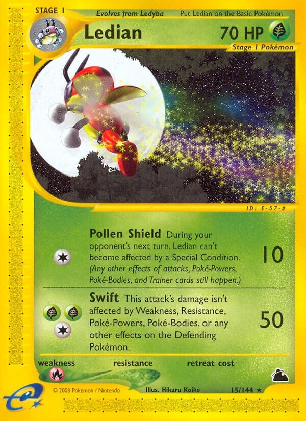 Ledian (15) (015/144) (Skyridge) Pokemon