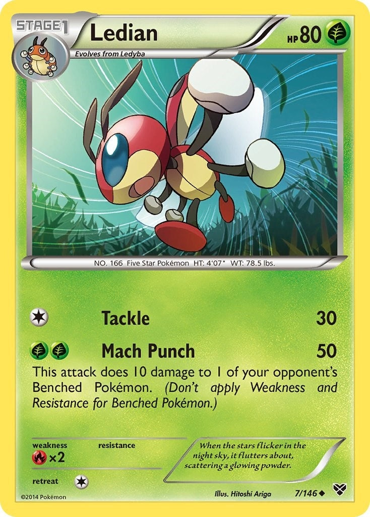Image for Ledian (7/146) (XY Base Set) - Pokemon