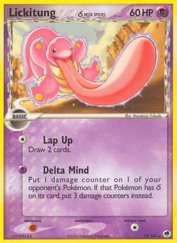 Image for Lickitung (Delta Species) (19/101) (Dragon Frontiers) - Pokemon