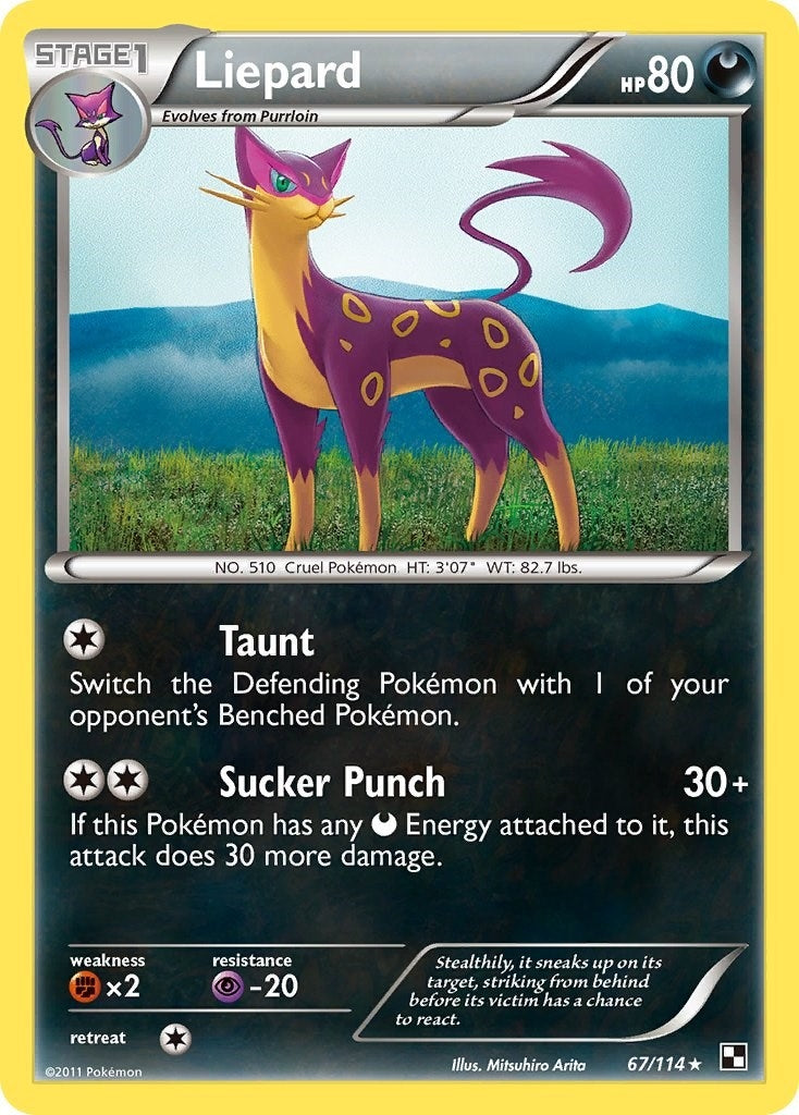 Image for Liepard (67/114) - Pokemon