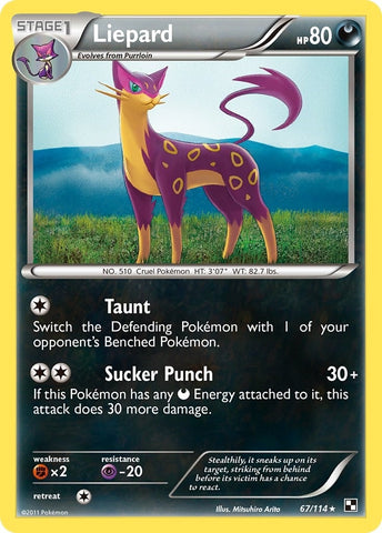 Image for Liepard (67/114) - Pokemon