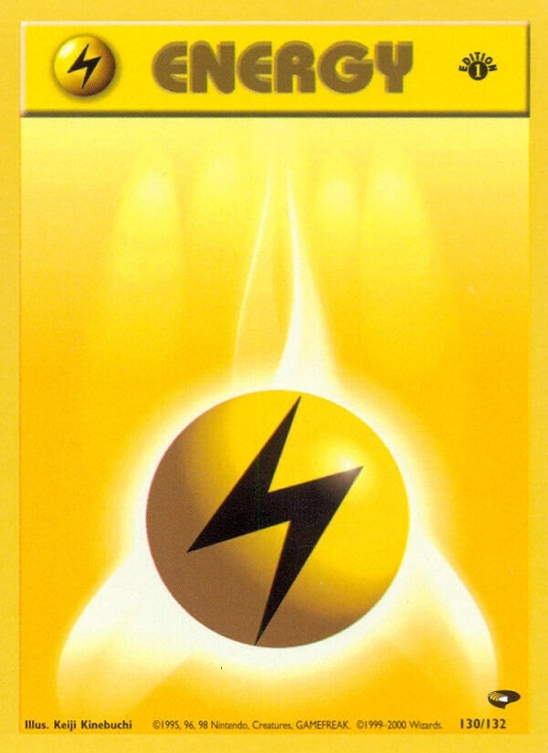 Lightning Energy (130/132) (Gym Challenge) Pokemon