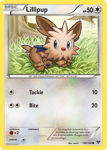 Image for Lillipup (108/146) (XY Base Set) - Pokemon