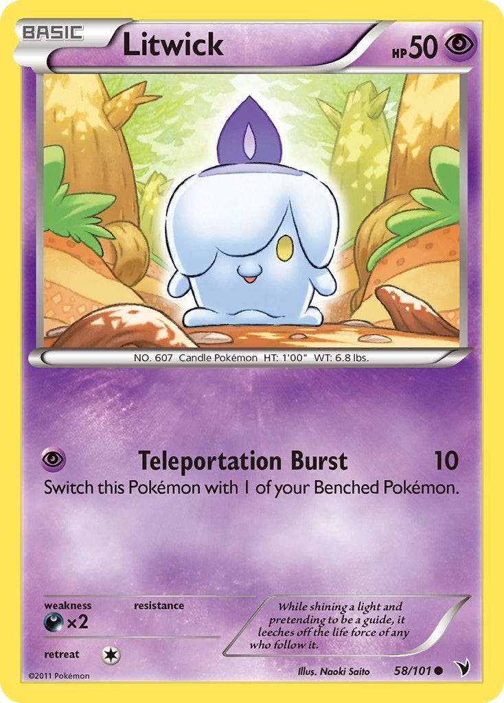 Image for Litwick (58) (58/101) (Noble Victories) (NVI) - Pokemon
