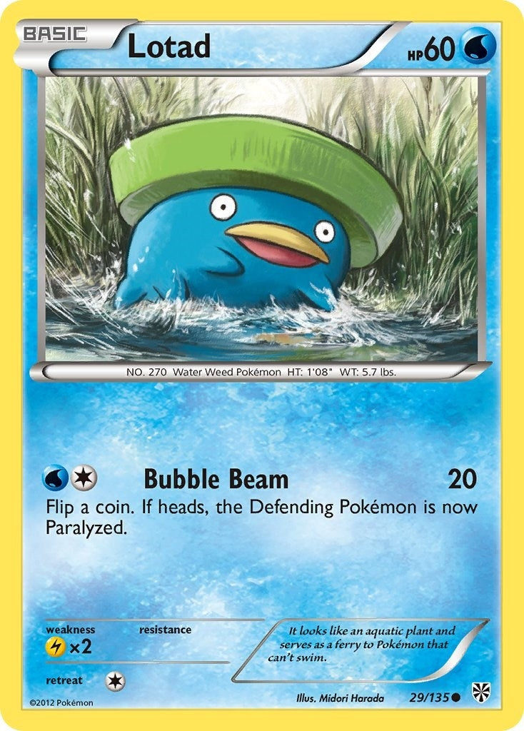 Image for Lotad (29/135) (Plasma Storm) (PLS) - Pokemon
