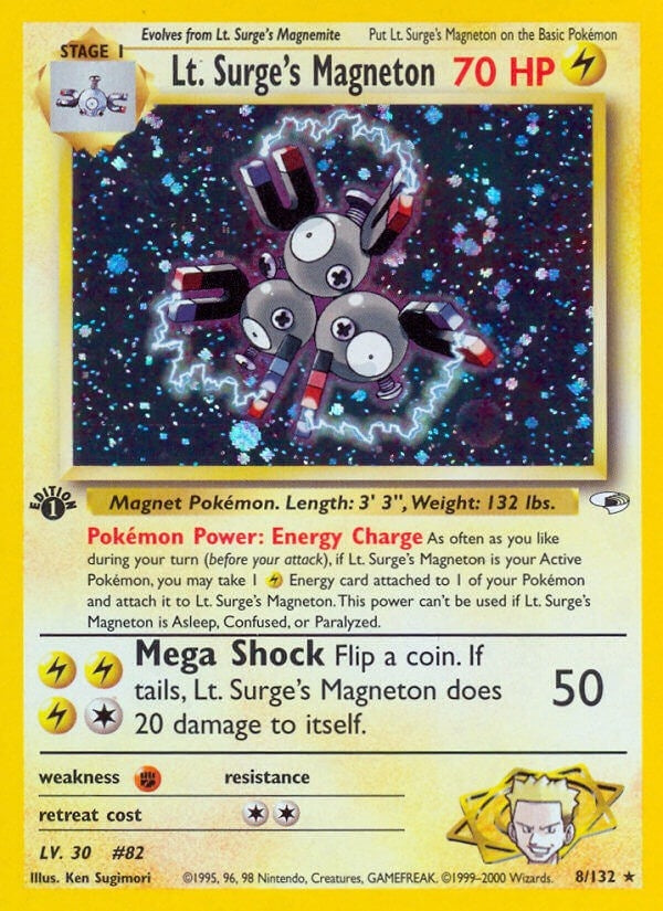 Lt. Surge's Magneton (008/132) (Gym Heroes) Pokemon
