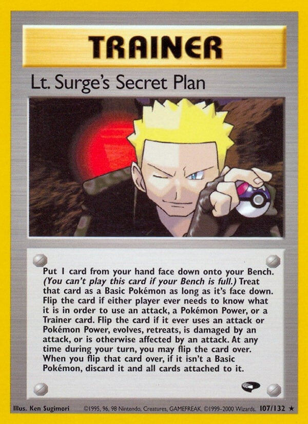 Lt. Surge's Secret Plan (107/132) (Gym Challenge) Pokemon