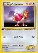 Image for Lt. Surge's Spearow (52) (052/132) (Gym Heroes) - Pokemon