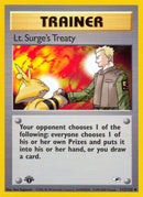 Lt. Surge's Treaty (112/132) (Gym Heroes) Pokemon