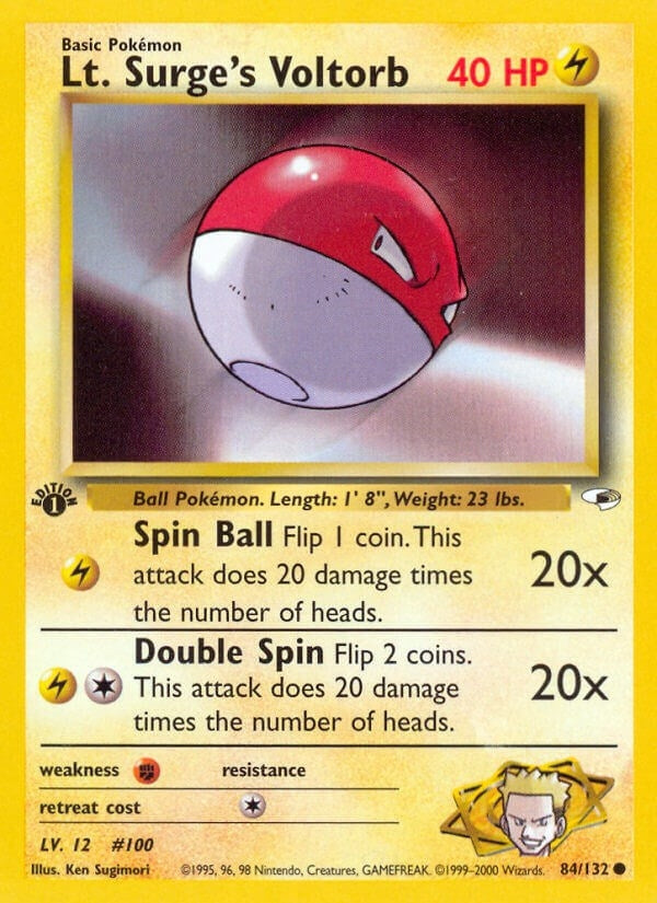 Image for Lt. Surge's Voltorb (084/132) (Gym Heroes) - Pokemon