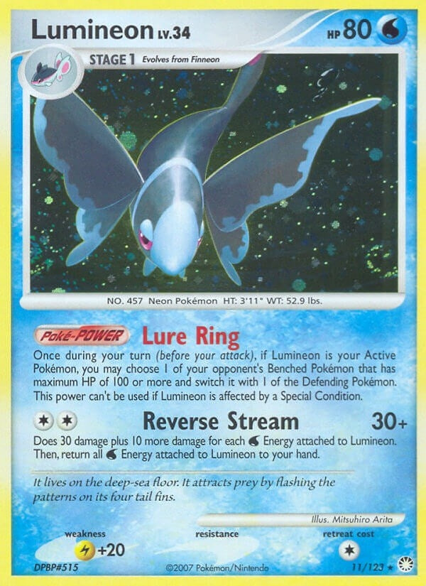 Lumineon (11/123) (Mysterious Treasures) Pokemon