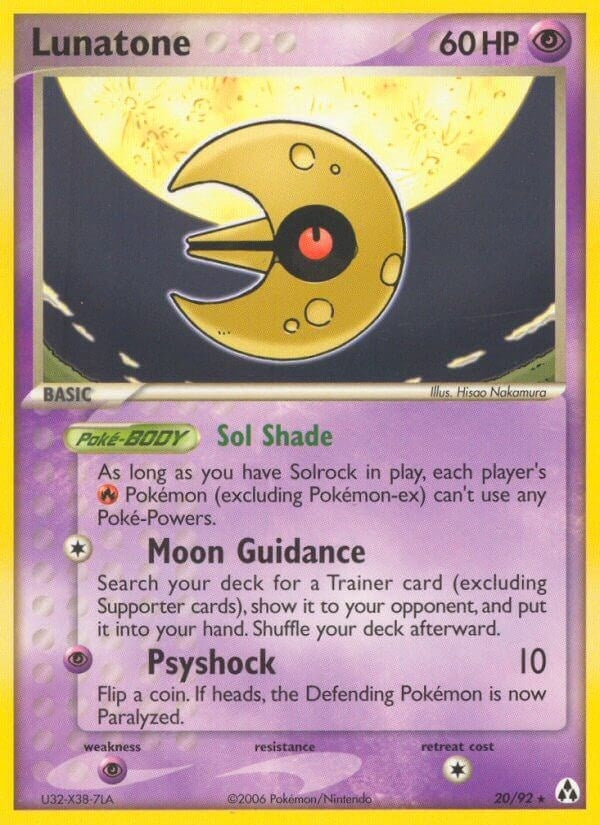 Lunatone (20/92) (EX Legend Maker) Pokemon