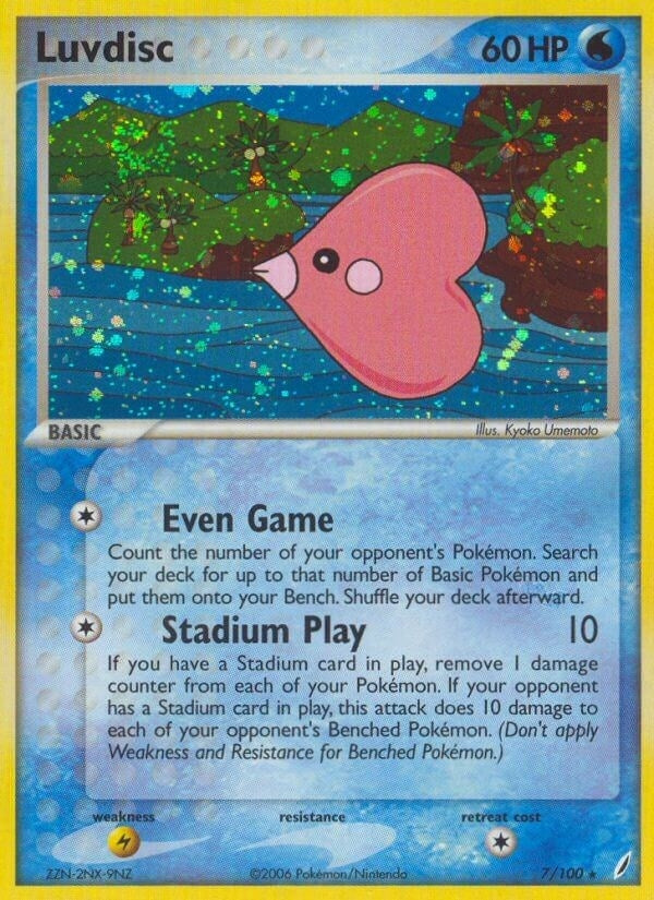 Image for Luvdisc (7/100) (Crystal Guardians) - Pokemon