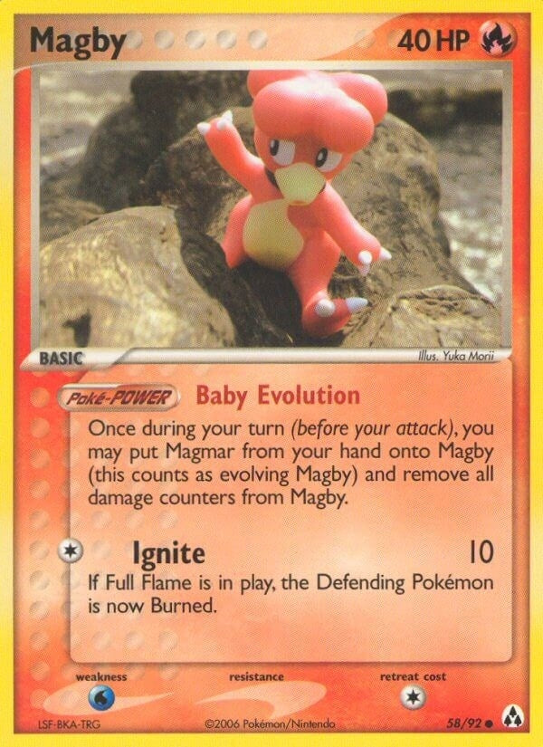 Magby (58/92) (Legend Maker) Pokemon