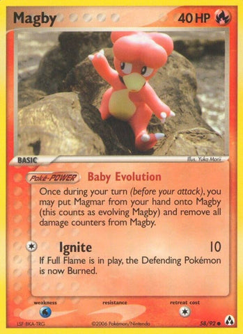 Magby (58/92) (Legend Maker) Pokemon