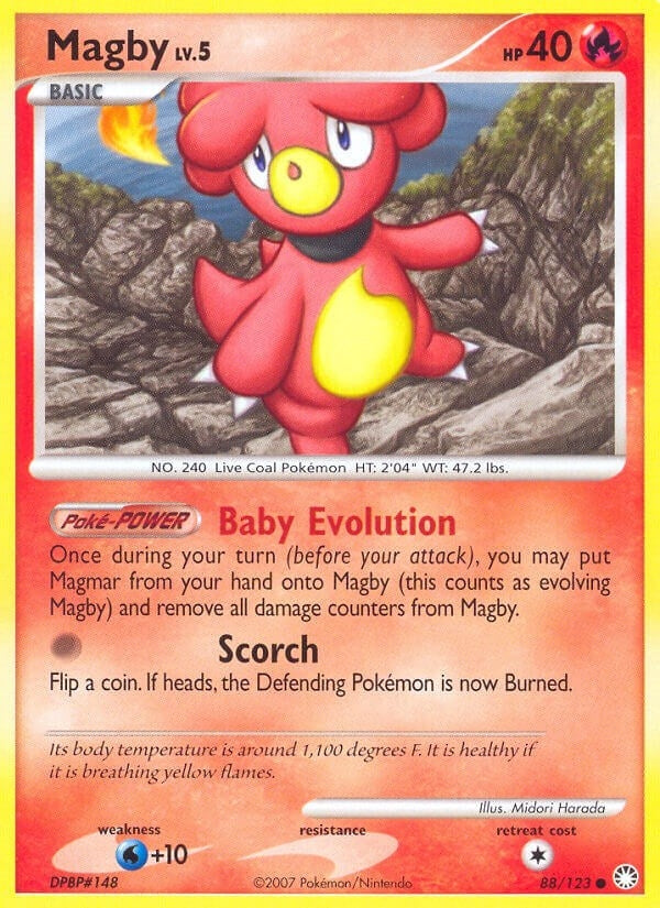 Image for Magby (88/123) (Mysterious Treasures) (MT) - Pokemon