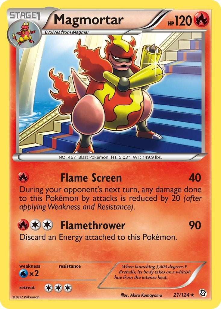 Image for Magmortar (21/124) (Dragons Exalted) (DRX) - Pokemon